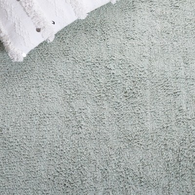 Classic Elegance 3' x 5' Light Blue & Ivory Hand-Knotted Area Rug