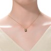 Guili 0.60ctw Elegant 14k Gold Plated Padlock Pendant Necklace with Lab-Created Moissanite – Timeless and Dazzling Design - image 2 of 2