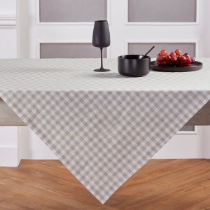 Solino Home Linen Gingham Check Table Throw - 1 of 4