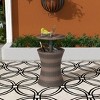 WestinTrends Coastal Outdoor Adjustable Height Side Table With Cooler - 2 of 4