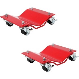 Acekool Car Dolly Set of 2, 5000 LBS Capacity Wheel Dollies for Moving Cars Trucks SUVs, 2.5" Swivel Casters Anti-Slip Steel Frame - 1 of 4