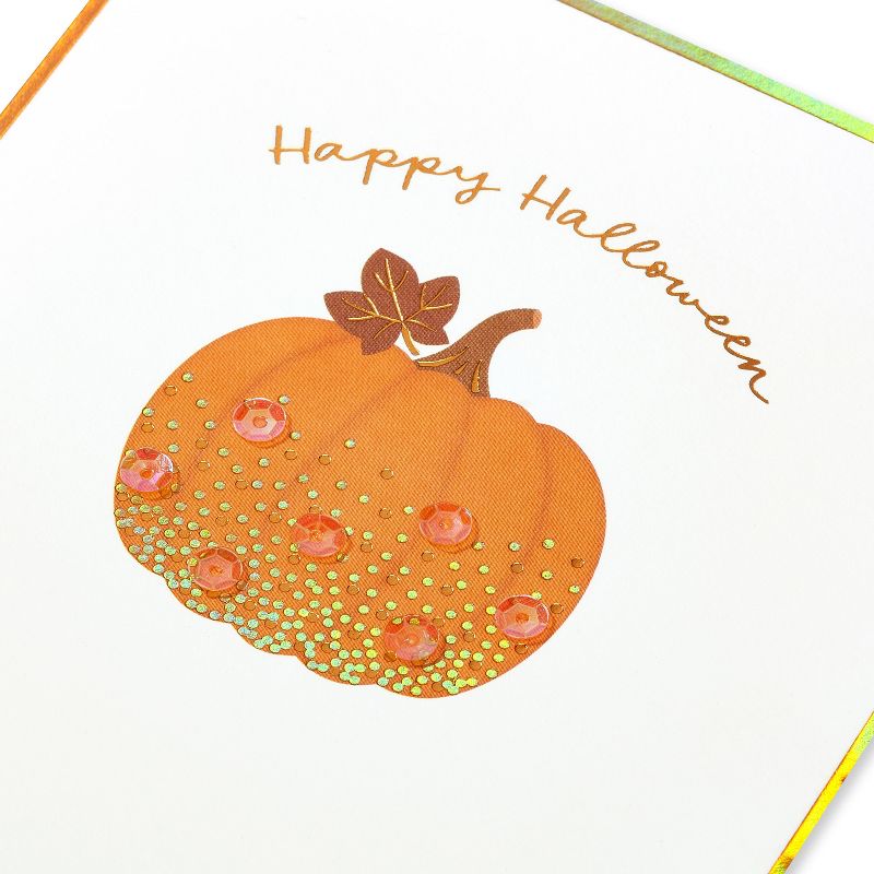 Halloween Cards Simple Sequin Pumpkin - PAPYRUS, 5 of 6