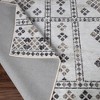 Modern Diamond Border Washable Indoor Area Rug by Blue Nile Mills - 3 of 4