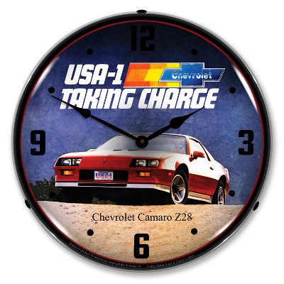 Collectable Sign & Clock | 1983 Camaro Z28 LED Wall Clock Retro/Vintage, Lighted
