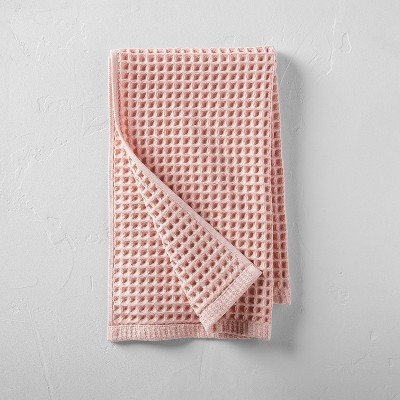 Waffle Hand Towel Pink - Casaluna™: Lightweight Cotton, Pre