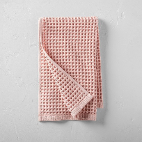 Pink Bath Towels from Waffle Weave Linen