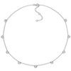 EVERLY JEWELRY | Sterling Silver 2 1/4ct DEW Created White Moissanite Yard Necklace, 16 inc + 2 inc - 4 of 4