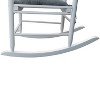 Lyngins Outdoor Rocking Chair with Curved Legs,Glider Rocking Chair with Armrest,Wood Accent Chair for Living Room,Garden - 4 of 4