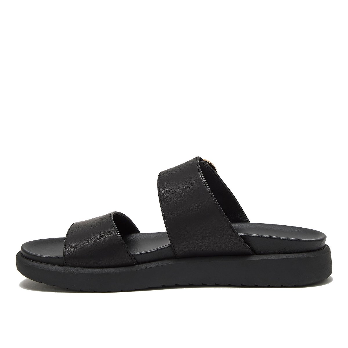 Женские сандалии Lands' End Women's All Day Comfort Buckle Slides - 8 - Black — фото 3