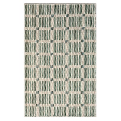 Obeetee Canyon Grid Woven Indoor/Outdoor Area Rug