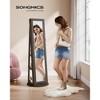 Mirror Jewelry Cabinet Organizer 360° Rotating Jewelry Armoire Storage Box - 2 of 4