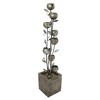 Design Toscano Abstract Floral Cascading Metal Tower Fountain - Bronze - 2 of 4