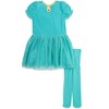 Disney Princess Jasmine Dress Tights and Headband 3 Piece Set Infant to Toddler - 3 of 4