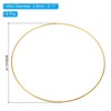 Unique Bargains Metal DIY Craft Macrame Wreath Dream Catcher Rings 8 Pcs - 2 of 4