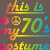 Women's Design By Humans This Is My 70s Costume Funny 70s Show Halloween 1970s Gifts 70s By dogsandhugs Racerback Tank Top - 2 of 3