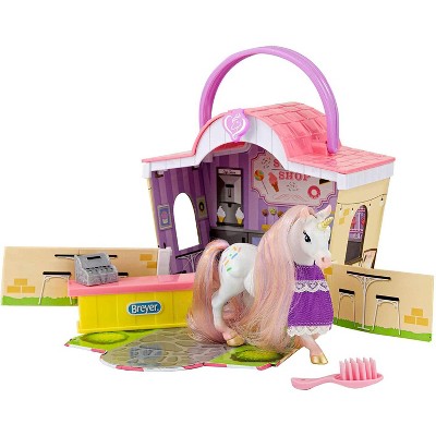 Breyer Animal Creations Breyer Li'l Beauties Fashion Horse Playset  | Sprinkles' Sweet Shop