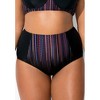 Swimsuits for All Women's Plus Size High Waist Piped Swim Brief - 4 of 4