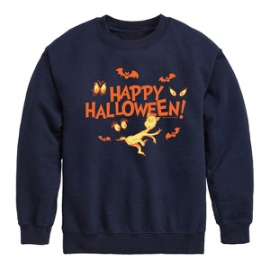 Boys' - Dr. Seuss - Happy Halloween Eyes Graphic Long Sleeve Fleece Sweatshirt - 1 of 4