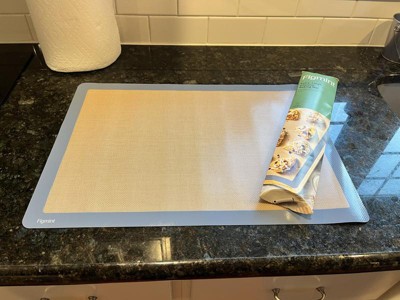 11.5x16.5 Silicone Baking Mat With Macaroon Guides Blue - Figmint™ :  Target