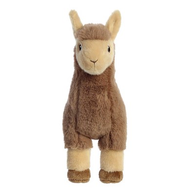 Eco-Friendly Medium Brown Llama Plush with Recycled Materials