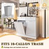 APRILSOUL 40 in. Storage Cabinet, Tilt Out 10 Gallon Garbage Can Cabinet, Dog Proof Trash Bin - 4 of 4