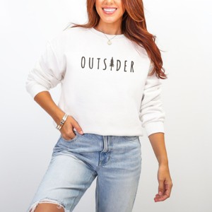 Embroidered Outsider Tree - Women's Graphic Sweatshirt - 1 of 4