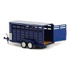 Greenlight Collectibles 1/64 14ft Bumper Hitch Livestock Trailer, Dark Blue, Hitch & Tow Trailers, 30425 - 2 of 3