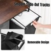 Generic Laundry Sorter 3 Section, Rolling Laundry Hamper with Shelf, 3 Compartment Laundry Basket with Lid - 4 of 4
