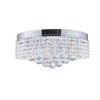 CWI Lighting Cascade 8 Light Drum Shade Flush Mount With Chrome Finish - 2 of 4