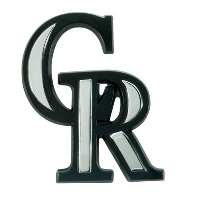 MLB Colorado Rockies 3D Chrome Metal Emblem