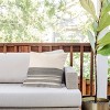 Deny Designs Kierkegaard Design Studio Organic Stripe Square Outdoor Throw Pillow Black/Cream - 2 of 4