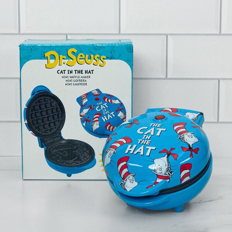 Uncanny Brands Cat In the Hat Mini Waffle Maker, 4 of 5
