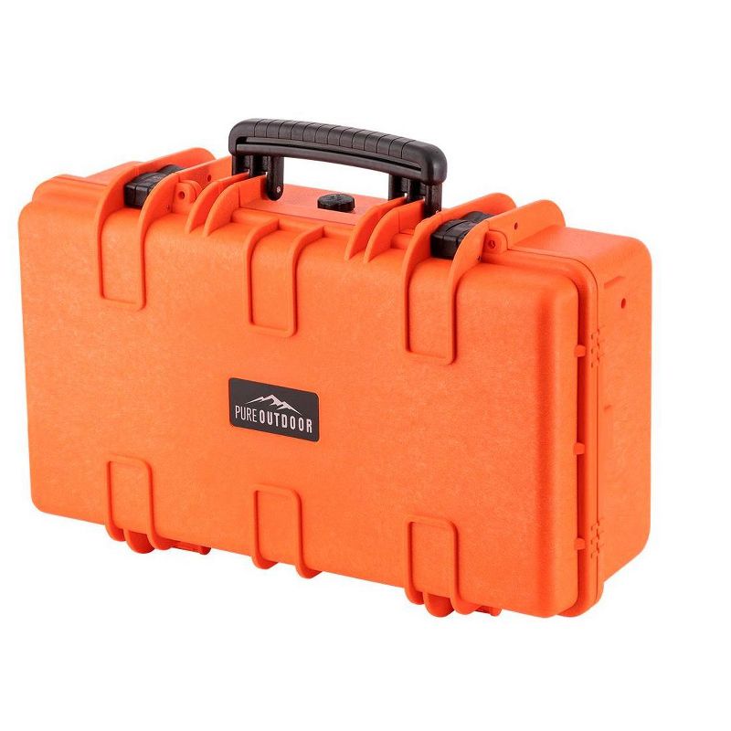 Monoprice Weatherproof Hard Case - 22in x 14in x 8in, Orange With Customizable Foam, Shockproof, IP67, 1 of 7