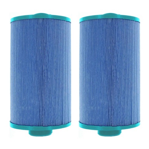 Hurricane 2 Pack Elite Aseptic Durable 8x4.63 Inch Pool and Spa Filter Cartridge Replacement Compatible with Pleatco PMA40L-F2M Models, Blue - image 1 of 4