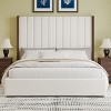 MaseiKar 67.5" Tall Headboard Upholstered King Size Bed, Box Spring Needed - 2 of 4