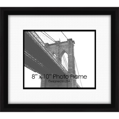 8" x 10" Photo Frame Family II Single Picture Frame Black - PTM Images