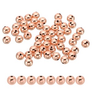 Unique Bargains Metal Round Jewelry Making Gold Filled Spacer Beads 100 Pcs - 1 of 4