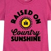 Girls' - Country Casuals - Raised On Country Sunshine Fitted Short Sleeve Graphic T-Shirt - 2 of 4