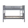 Twin Over Twin Solid Wood Mission Design Bunk Bed - Saracina Home - 4 of 4