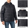 Alpine Swiss Milo Men's Hooded Puffer Jacket Light Down Alternative Packable Water-Resistant Bubble Coat with Removable Hood - 4 of 4