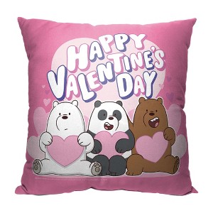 Cartoon Network We Bare Bears Beary Loveable Throw Pillow 18x18 Inches - 1 of 2