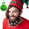 12 pcs Snowflake Christmas Beard Ornaments w Easy Clip - Show Holiday Spirit on Your Facial Hair - Great Gag Gift or Decorative Accessory for Ugly - 3 of 4