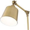 360 Lighting Mendes Modern Swing Arm Wall Lamps Set of 2 Brass Gold Plug-in Light Fixture Metal Shade for Bedroom Bedside Living Room Reading House - 3 of 4
