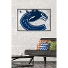 Trends International NHL Vancouver Canucks - Logo 19 Framed Wall Poster Prints - 2 of 4