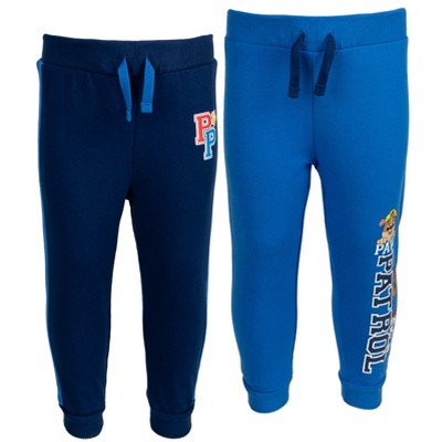 Paw Patrol Rubble Marshall Chase French Terry 2 Pack Jogger Pants Infant to Little Kid