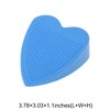 Unique Bargains Door Stop Heart-Shaped Door Stopper PU Rubber Bluish 3.78"x3.03"x1.1" 1 Pc - 3 of 4