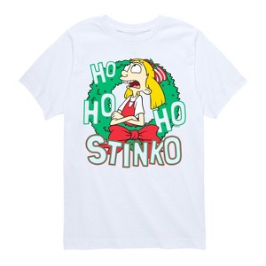 Boys' - Hey Arnold! - Ho Ho Ho Stinko Short Sleeve Graphic T-Shirt - 1 of 4
