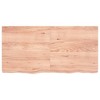 vidaXL Bathroom Countertop Light Brown 47.2"x23.6"x(0.8"-2.4") Treated Solid Wood - 3 of 4