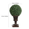 Artificial Set of 2 Boxwood Topiary Ball Trees 27" for Outdoors - 2 of 4
