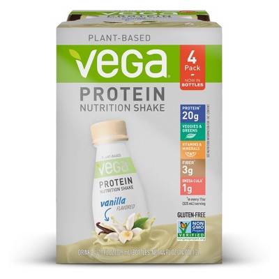 Vega Vegan Protein Shake - Vanilla - 4pk